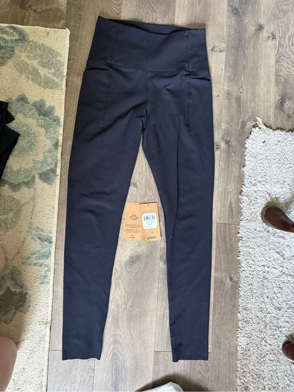Asics Black Kids High-Waist Leggings